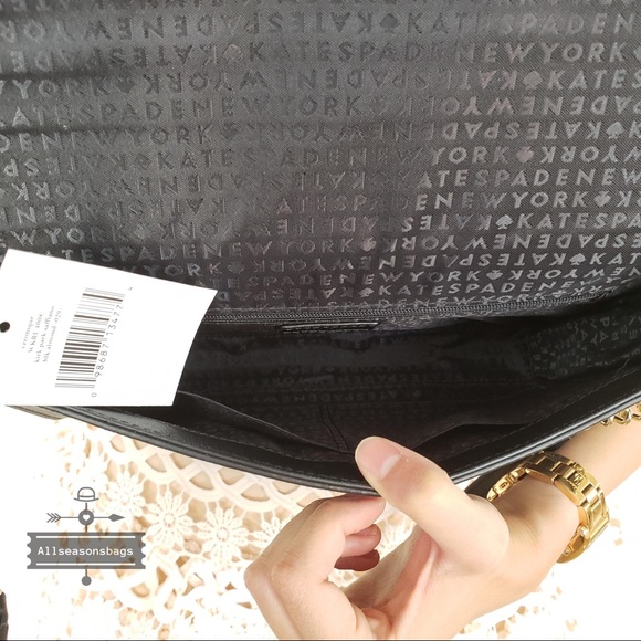 NWT Kate Spade Veronique Black Bow Crossbody Bag - Picture 6 of 8